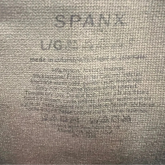 Spanx army green with black pattern full length leggings w/wide waistband size L - Picture 4 of 7